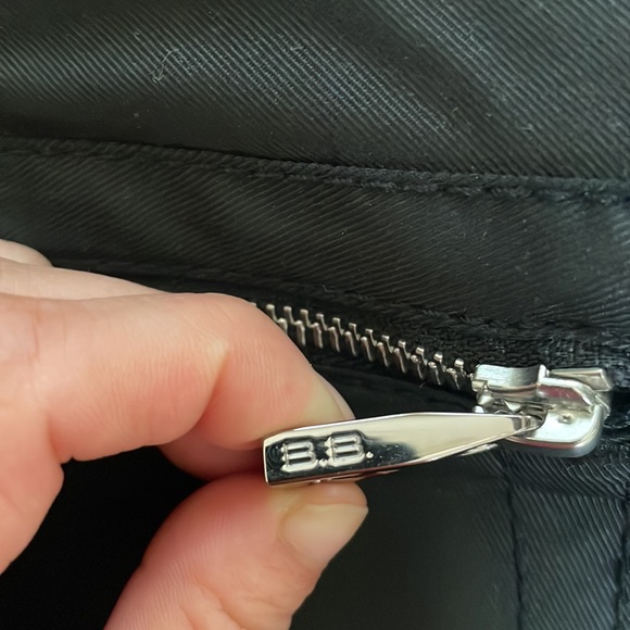 NWOT Barbara Bui Black Leather Trim Skinny Leg Pants Size 34 Italian - Picture 8 of 8